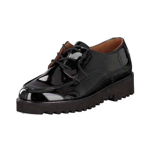 Paul Green Damen Schn&uuml;rschuh schwarz