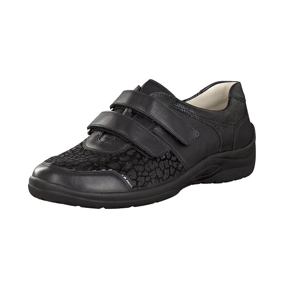 Waldl&auml;ufer Damen Klettschuh schwarz