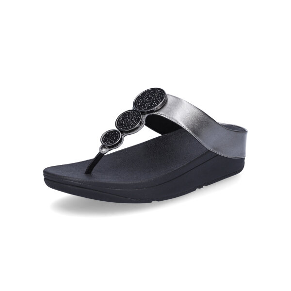 FitFlop Damen Pantolette Halo metallic