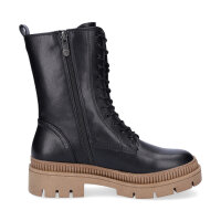 Marco Tozzi Damen Schn&uuml;rboot schwarz natur