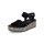 Remonte Damen Plateau Sandale schwarz