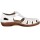 Rieker Damen Sandale wei&szlig;