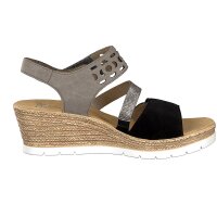 Rieker Damen Sandalette schwarz