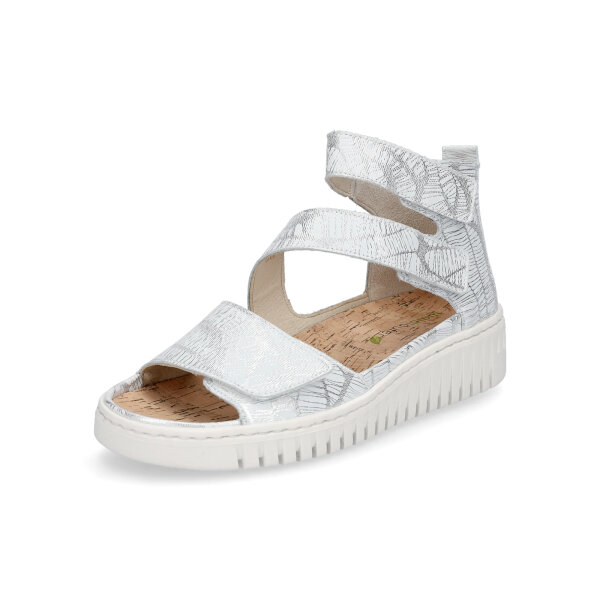 Waldläufer Damen Sandale Willow weiß silber