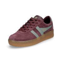 Gola Damen Sneaker Grandslam Suede weinrot hellgrün