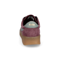 Gola Damen Sneaker Grandslam Suede weinrot hellgrün