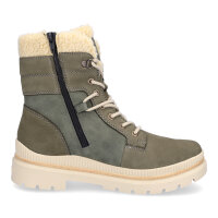 Remonte Damen Schn&uuml;rboot khaki