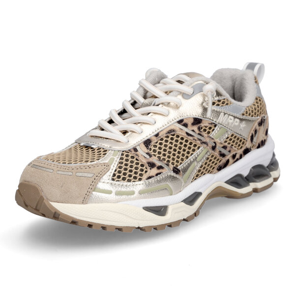 Marip&eacute; Damen Sneaker Amsterdam beige leo