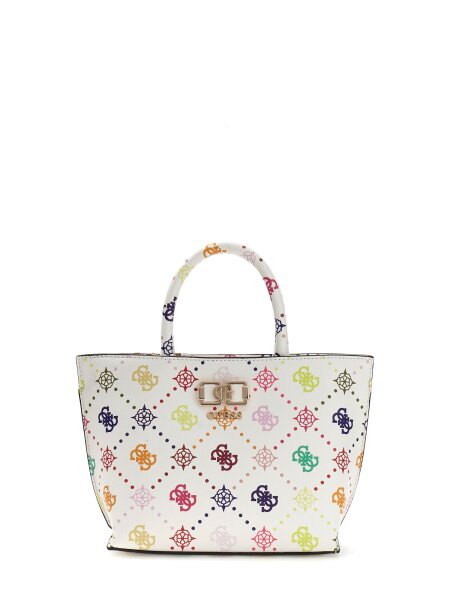 Guess Damen Tasche Emelie wei&szlig; multi