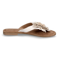 Lazamani Damen Pantolette Kira wei&szlig;