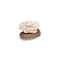 Lazamani Damen Pantolette Kira wei&szlig;