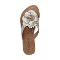 Lazamani Damen Pantolette Hilde gold