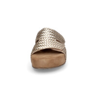 Lazamani Damen Pantolette Mille gold