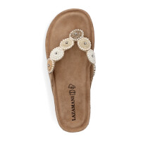 Lazamani Damen Pantolette Mare beige