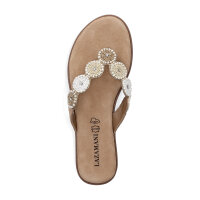 Lazamani Damen Pantolette Mey beige