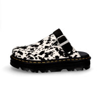 Dr. Martens Damen Pantolette schwarz wei&szlig;