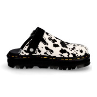 Dr. Martens Damen Pantolette schwarz wei&szlig;