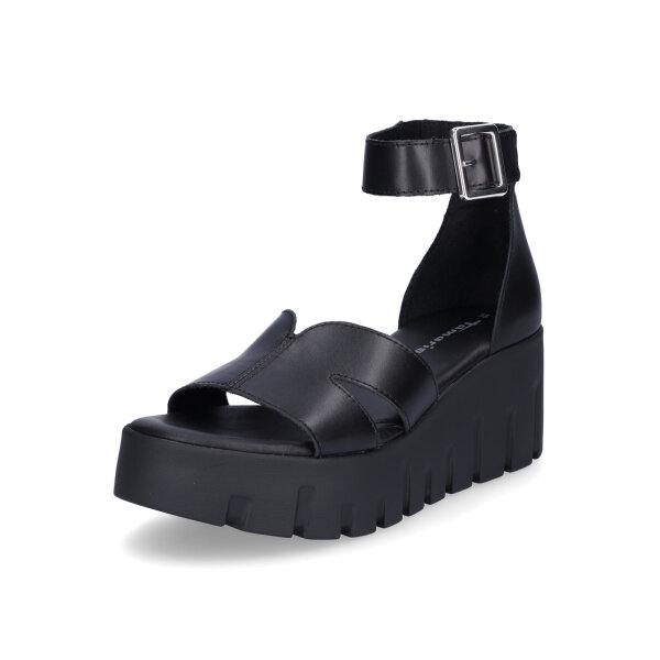 Tamaris Damen Plateau Sandalette schwarz
