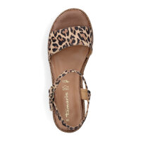 Tamaris Damen Plateau Sandalette leo