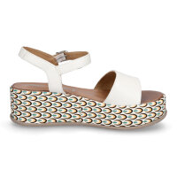 Tamaris Damen Plateau Sandalette wei&szlig;