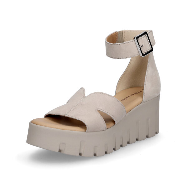 Tamaris Damen Plateau Sandalette taupe