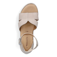 Tamaris Damen Plateau Sandalette taupe