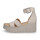 Tamaris Damen Plateau Sandalette taupe
