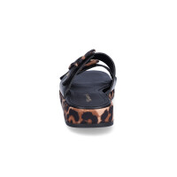 Tamaris Damen Pantolette schwarz leo