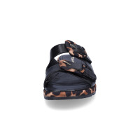 Tamaris Damen Pantolette schwarz leo