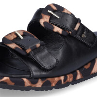 Tamaris Damen Pantolette schwarz leo