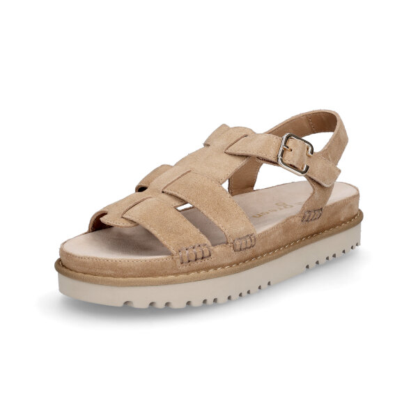 Paul Green Damen Sandale hellbraun