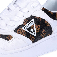 Guess Damen Sneaker Miram2 wei&szlig; braun