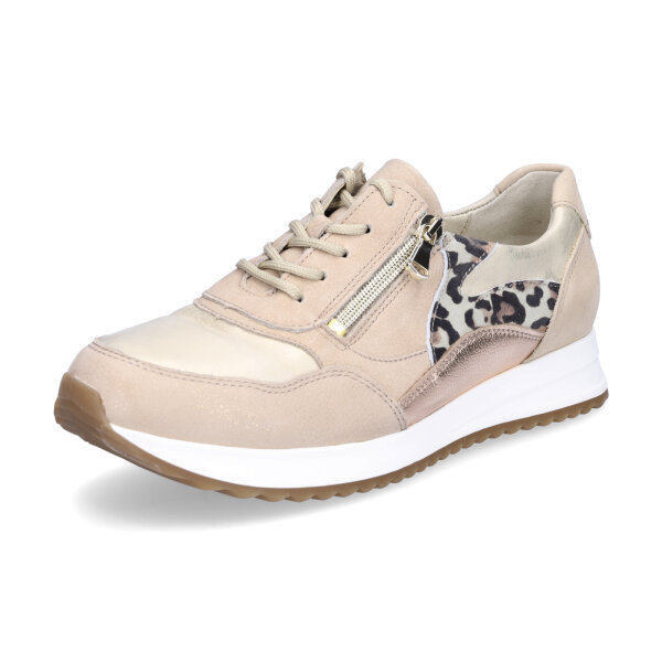 Waldl&auml;ufer Damen Sneaker Vicky beige leo