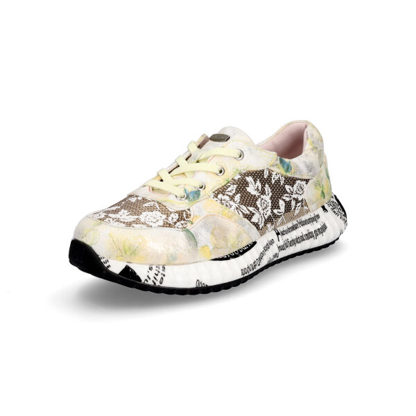 Laura Vita Damen Sneaker hellgelb multi