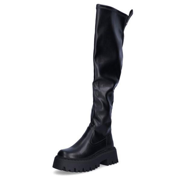 Buffalo Damen Stiefel Aspen Overknee schwarz
