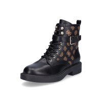 Guess Damen Schn&uuml;rboot Fellini schwarz braun