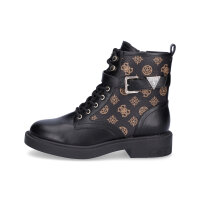 Guess Damen Schn&uuml;rboot Fellini schwarz braun