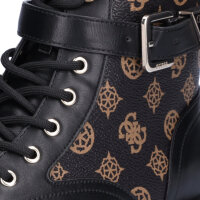Guess Damen Schn&uuml;rboot Fellini schwarz braun
