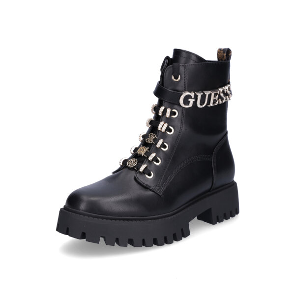 Guess Damen Schn&uuml;rboot Ficki schwarz