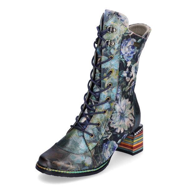 Laura Vita Damen Schn&uuml;rstiefelette gr&uuml;n