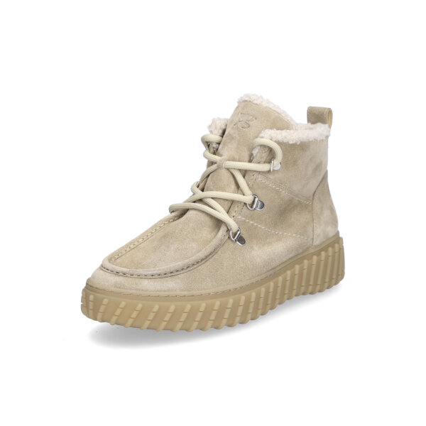 Paul Green Damen Schn&uuml;rboot beige