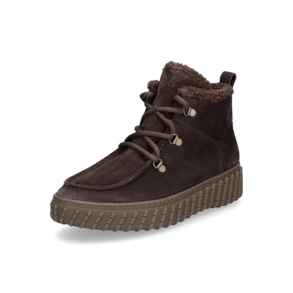 Paul Green Damen Schn&uuml;rboot dunkelbraun