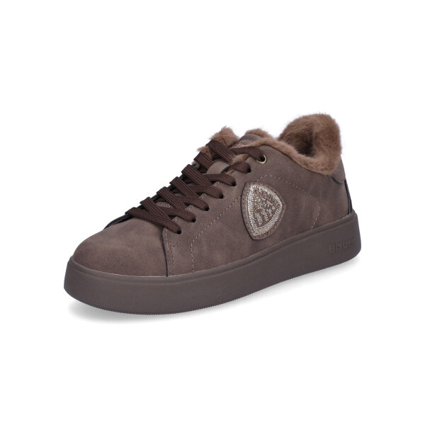 Blauer Damen Sneaker Victory dunkelbraun
