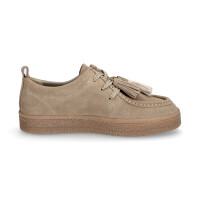 Tamaris Damen Schn&uuml;rer taupe