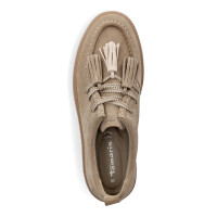 Tamaris Damen Schn&uuml;rer taupe