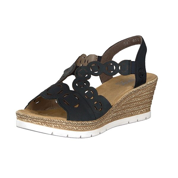 Rieker Damen Sandalette blau