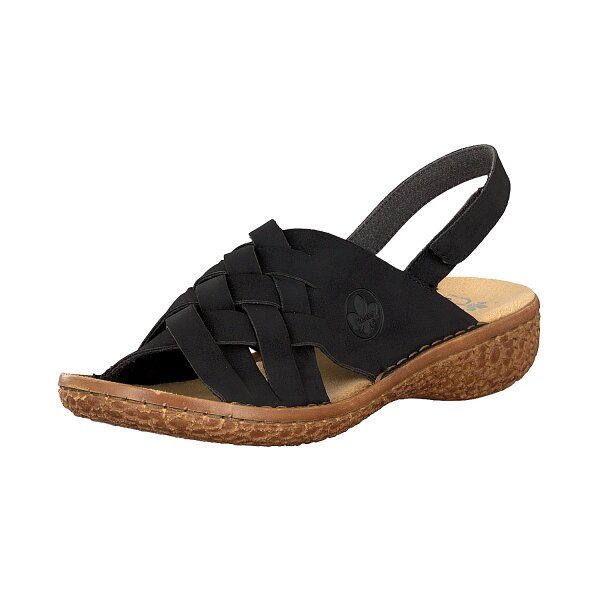 Rieker Damen Sandale schwarz