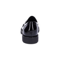 Tamaris Damen Slipper schwarz Lack