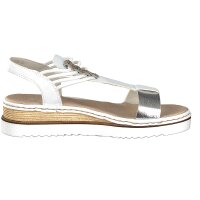 Rieker Damen Sandale wei&szlig;