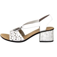 Rieker Damen Sandalette weiß